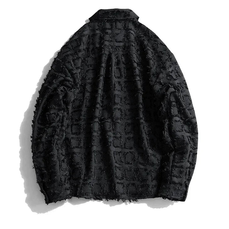 FRAYED CHECKED JACKET