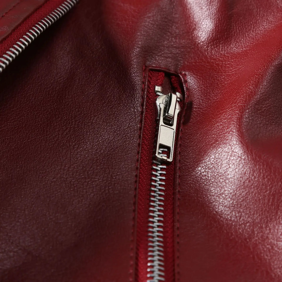 FULTON LEATHER BIKER JACKET