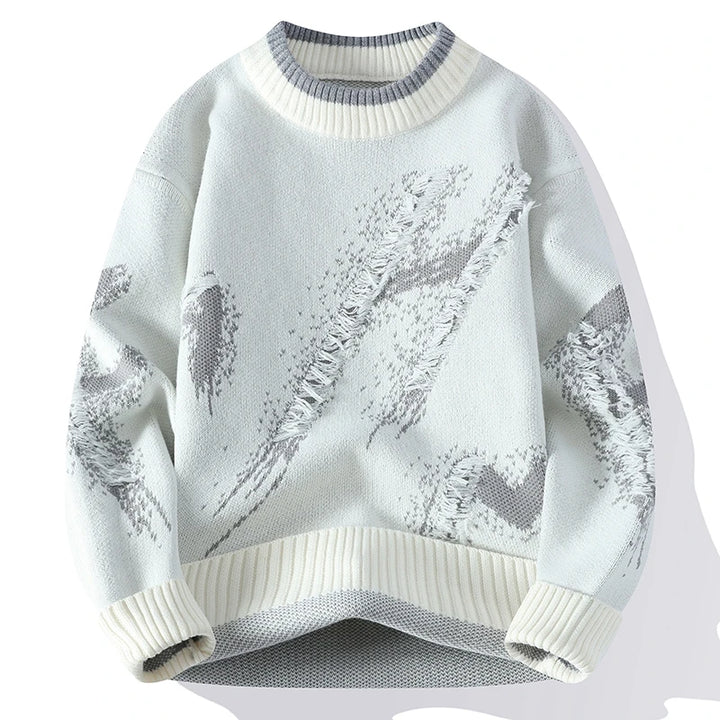 RAVEN RIPPED SWEATER
